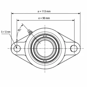 یاتاقان فلنجی UCFL 204 | مشخصات فنی و کاربرد | Tower Bearing